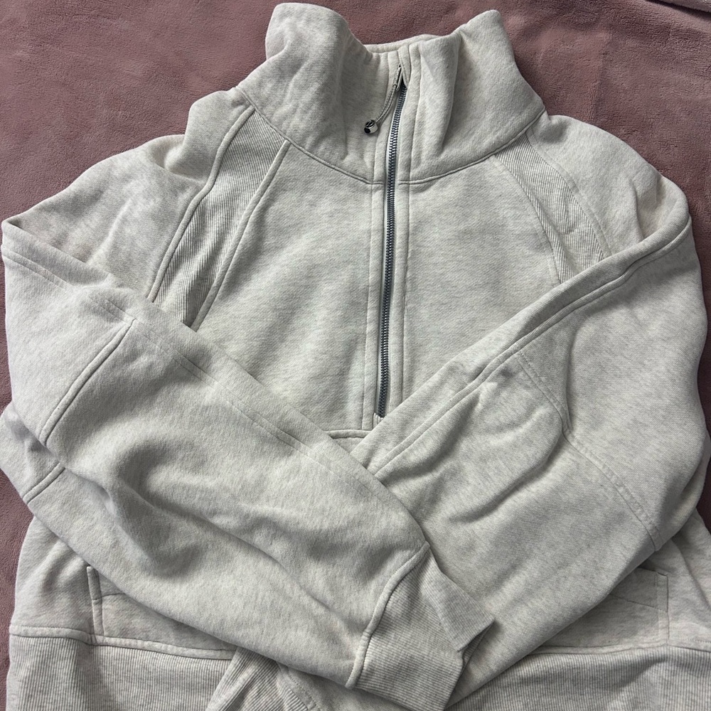 lululemon athletica Gray scuba half zip